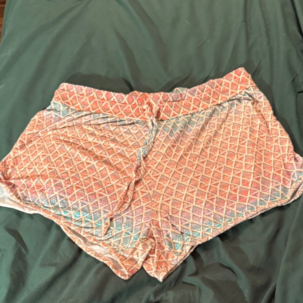 Colorful Geometric Patterned Shorts